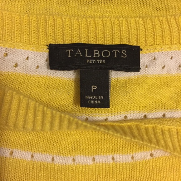 TALBOTS Petites Linen Blend Lightweight Sweater - Picture 4 of 4